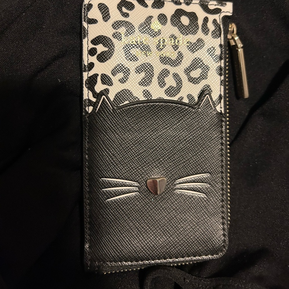 Kate Spade Meow Card Case Lanyard NWT